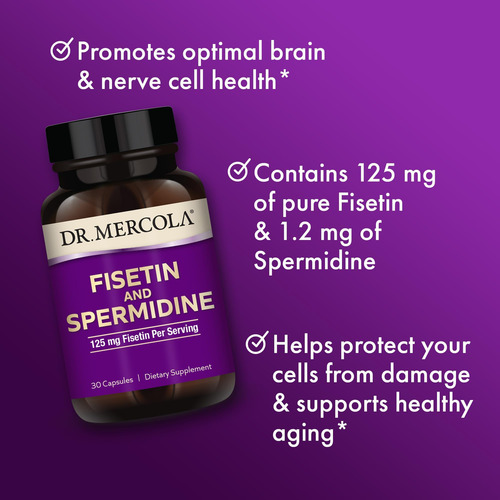 Dr. Mercola Fisetina E Espermidina 30 Porções (30 Cápsulas) - Imagem 3