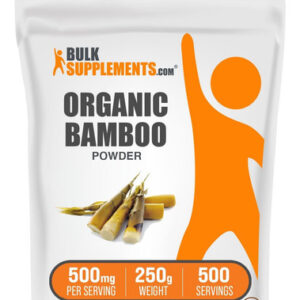 Pó De Bambu Orgânico - Suplementos De Sílica Pó De Bambu Or