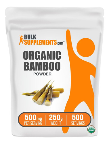 Pó De Bambu Orgânico - Suplementos De Sílica Pó De Bambu Or