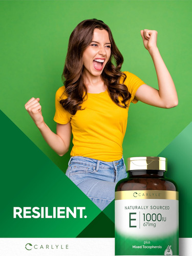 Carlyle Vitamina E Plus Tocoferóis Mistos 1000 Ui (671 Mg) - Imagem 7