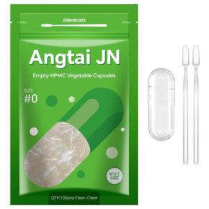Cápsulas Vazias Angtai Jn Tamanho 0 - Cápsulas Veganas Vazia