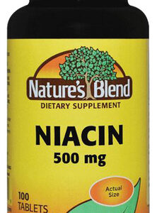 Niacina 500 Mg 100 Comprimidos Da Nature's Blend