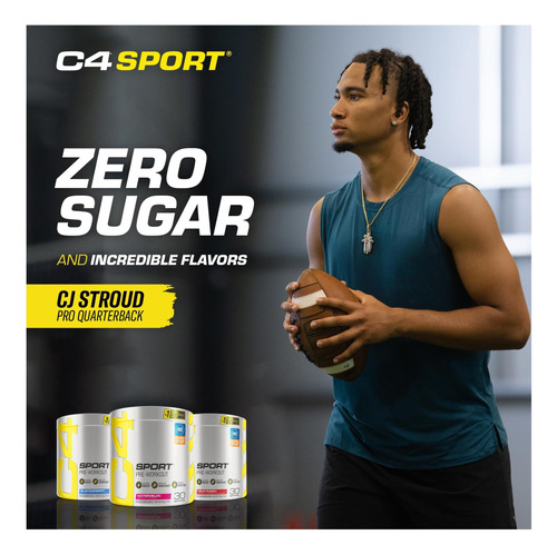 Pó De Pré-treino Cellucor C4 Sport Blue Raspberry Energía - Imagem 5