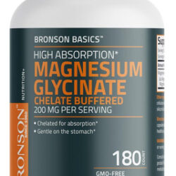 Bronson Magnesium Glicinato 200mg De Alta Absorção Quelated