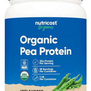 Proteína Orgânica De Nutricost Organic Pó (1 Lb) Sem Sabor -