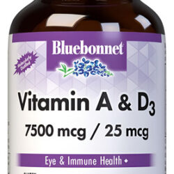 Bluebonnet Vitamina A E D3 25.000 Ui Suplemento Diário
