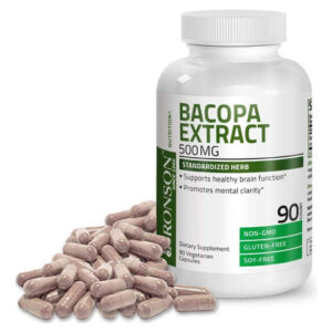 Extrato De Bronson Bacopa Monnieri 500 Mg - Promove Clareza
