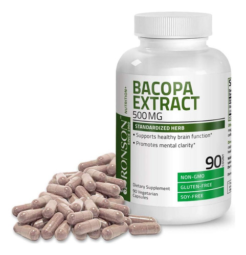 Extrato De Bronson Bacopa Monnieri 500 Mg - Promove Clareza