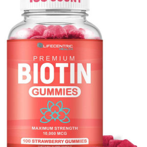 Gomas De Biotina Para Crescimento Capilar Max Strength Bio