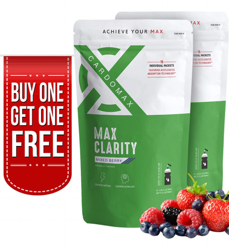 Cardomax Max Clarity Nootropics Brain Support Suplemento Caf