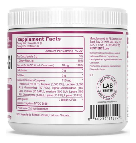 Gut Health Powder Prescience Complete-gi Probióticos (30 Por - Imagem 7