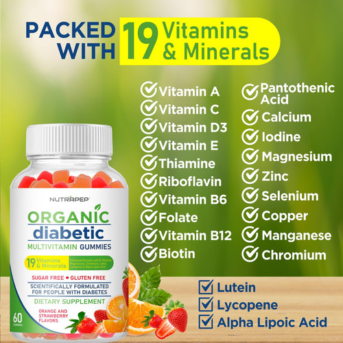 Gomas Mastigáveis ??multivitamínicas Nutrapep Premium Para M - Imagem 5