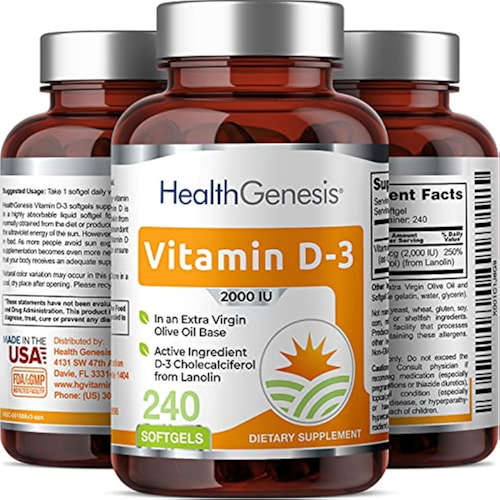 Vitamina D-3 2000 Ui 240 Cápsulas Em Gel Extra Virgem - Imagem 4