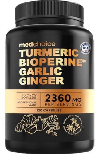 Suplementos 4 Em 1 De Açafrão E Alho Com