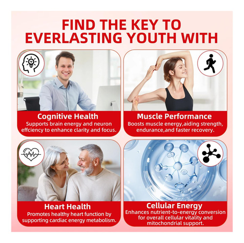 Nad+ Suplemento Líquido Resveratrol De Alta Potência De Com - Imagem 3