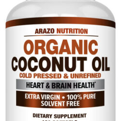 Suplemento Arazo Nutrition Óleo De Coco Orgânico 2000mg 120
