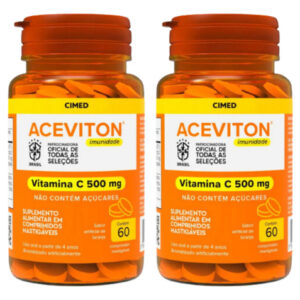 Kit 2 Aceviton Imunidade Vitamina C 500mg - 60 Cpr - Cimed