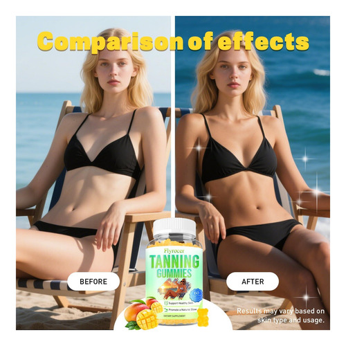 Gommies De Bronzeamento Para Mulheres E Homens Suplemento E - Imagem 3