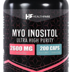 Healthfare Myo Inositol 2000mg 200 Cápsulas Ultraforça