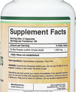 Suplemento Biliar De Boi Sem Vesícula Biliar (1.000 Mg Por P