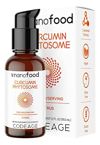 Líquido De Fitossomo De Curcumina Lipossomal Codeage