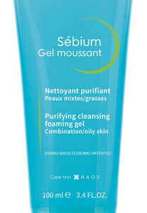 Gel Espumante Bioderma Sébium Tubo De Limpeza Facial Suave