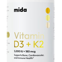 Vitamina D3 5.000 Ui (125 Mcg) + K2 Mk-7 (180 Mcg) 60 Porç