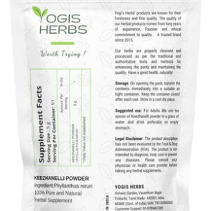 Herbs De Yogis Keezhanelli Powder (phyllanthus Niruri) Cha