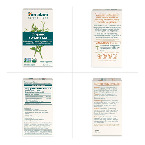 Suplemento Herbal Himalaya Gymnema Sylvestre 100% Natural - Imagem 7