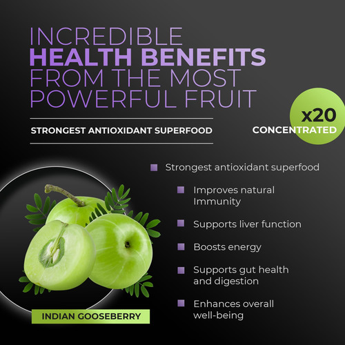 Suplemento Amla Green Tea Immunity Blend 30 Porções - Imagem 3
