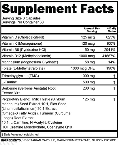 Clean Nutra Tmg Taurina E Multivitamínico Metilado D3 - Imagem 5