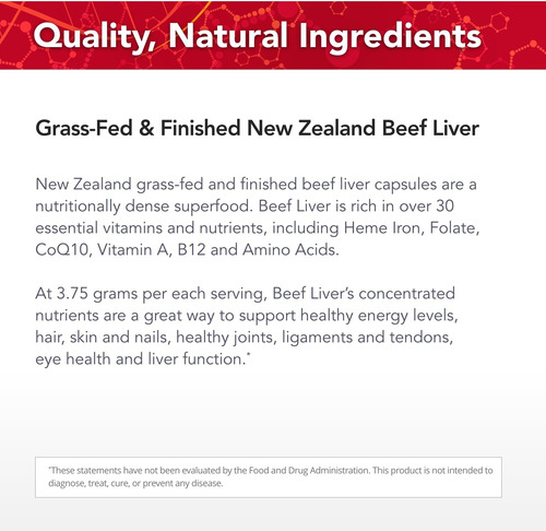 Physicians Strength Beef Liver - 150 Cápsulas - Fonte Natura - Imagem 4