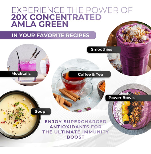 Suplemento Amla Green Tea Immunity Blend 30 Porções - Imagem 7