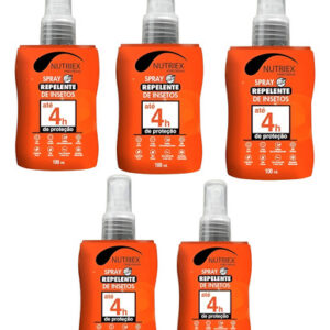 Kit 5 Repelente 4h Proteção Mosquito 100ml Pernilongo Inseto
