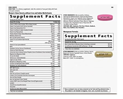 Gnc Women's Menopause Support Vitapak Targeted - Imagem 3