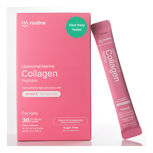 Pacotes De Pó De Colágeno Marinho Lipossômico 2100 Mg De Pó