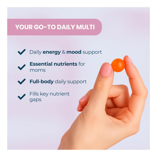 Baby Blues Womens Multivitamin Gummies Energia Diária Humor - Imagem 2