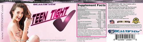 Pílulas De Aperto Vaginal Feminino Teen Tight V. Paredes Vag - Imagem 3