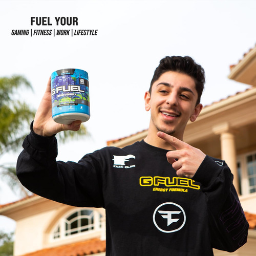 G Fuel Faze Rug Energy Powder Sem Açúcar Suplemento De Caf - Imagem 7