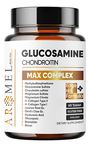 Aromel Glucosamina Condroitina Açafrão Msm Suporte