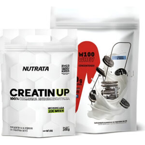 Whey Protein W100 900g + Creatina 300g Creatin Up Nutrata