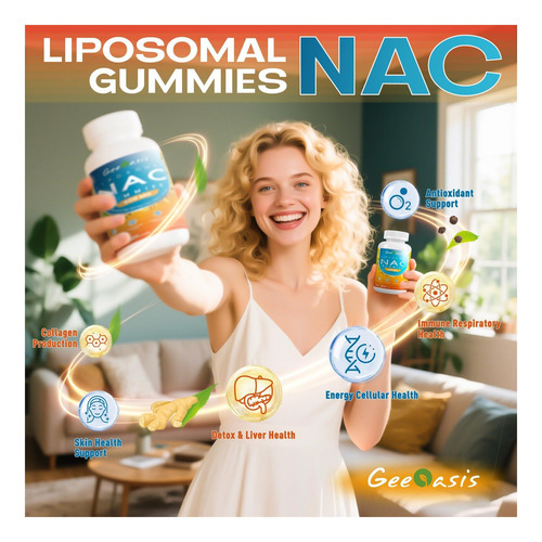 Nac Lipossômico Gummies 600mg Suplemento De N-acetil Para E - Imagem 3