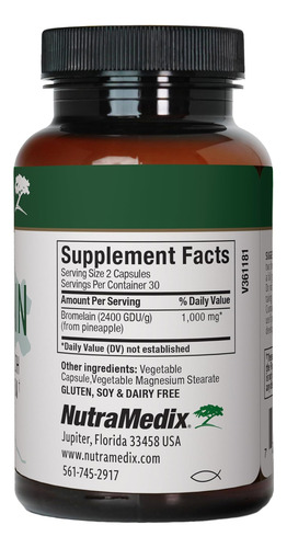 Suplementos De Bromelaína Nutramedix - Enzimas Proteolíticas - Imagem 2