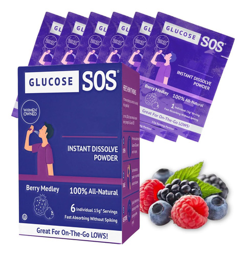 Glicose Sos Glicose Berry Medley Pó De Glicose Pacotes Natu