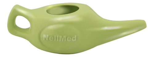 Neilmed Classic Porcelain Neti Pot Green Com 30 Pacotes Pré - Imagem 4