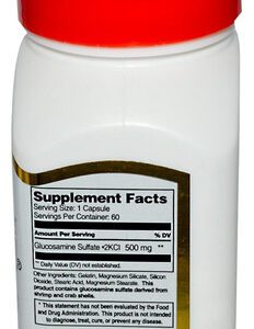 Alívio De Glucosamina Do Século 21 500 Mg 60 Cápsulas Fáce
