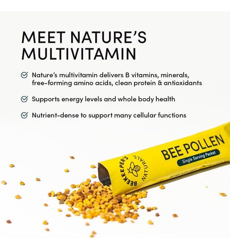 Apicultores Naturais - 100% De Pacote De Pólen De Abelha Cru - Imagem 4