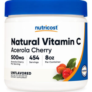 Nutricost Vitamina C Natural Em Pó (cereja Acerola) (8 Onças