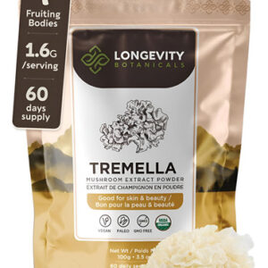 Longevity Botanicals Cogumelo Tremella Orgânico Em Pó - Supl