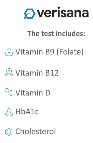 Teste De Micronutrientes Verisana E Hba1c + Colesterol ' Det - Imagem 2